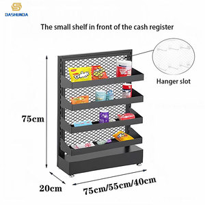 Expositor de mostrador pequeño, góndola de hierro, diseño modular, soporte colgante para dulces y chicles, estanterías promocionales para farmacias y supermercados - Product Image 6
