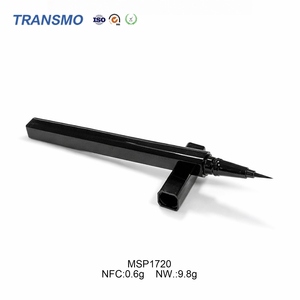 Tube d'eye-liner vide en plastique réutilisable, récipient cosmétique vierge pour maquillage des yeux avec embout de brosse souple pour remplir l'eye-liner liquide pigmenté - Product Image 3