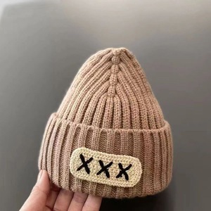 Nuevo Oso de dibujos animados bebé lindo pompón niños niñas gorro coreano tejido niño niños protección auditiva piel sombreros de invierno gorras para bebé - Product Image 6