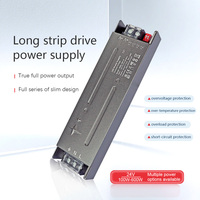 Controlador LED de Aluminio HUARON HRGL para Interiores, Conmutación AC-DC, Salida de 24V, Voltaje Constante, Delgado, Eficiencia del 90-99%, 100W-600W, CE, ROHS, FCC
