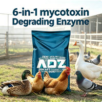 Aliment complémentaire pour volailles de chair et pondeuses, améliorant l'efficacité alimentaire, les performances et la croissance rapide, ADZ Toxizyme