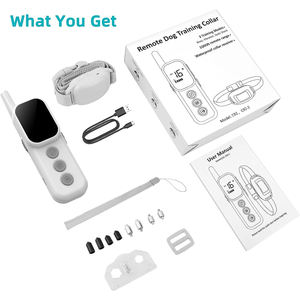 Dispositivo ajustable de control de ladridos para adiestramiento de mascotas, pitido, vibración, choque seguro, collares electrónicos impermeables, <span class=keywords><strong>Collar</strong></span> de perro antiladrido con control remoto - Product Image 2