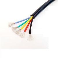 Câble RVV 300V en gros 2/3/4/5/6/8/10 conducteurs 0,3/0,75/1,5/2,5mm² H05VV-F 60227 IEC 52 Câble électrique flexible en cuivre PVC