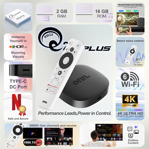 Onn กล่องสมาร์ททีวี4K PLUS แอนดรอยด์14, 4K Quad Core set-top box การเชื่อมต่อ5G แรม2GB รีโมทเสียงสำหรับสตรีมมิ่งเครื่องเล่นสื่อ - Product Image 2