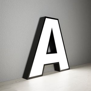 Letrero Publicitario Exterior de Acero Inoxidable con Iluminación Frontal LED 3D Personalizado, Tiras LED para Montaje en Pared para Estacionamientos de Taxis - Marca SERENA, 3 Años de Garantía - Product Image 2