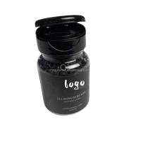 Micro-perles en aluminium doublées de silicone de 4 mm avec logo personnalisé, lot de 1000 pièces en pot pour extensions de cheveux I-Tip et micro-anneaux