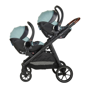 Poussette double de luxe OEM ODM pour bébés et tout-petits, pliable et portable, pour jumeaux, avec planche de marche intégrée - Product Image 5