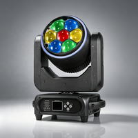 Projecteur professionnel Mini 7x40W Zoom Bee Eye à tête mobile RGBW 2800-6800K LED pour scène, bar, karaoké, fête, mariage, spectacle