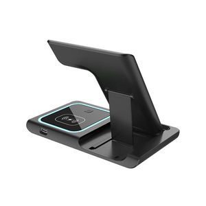 แท่นชาร์จไร้สายแบบพกพา 3in1 สำหรับสมาร์ทโฟน ชาร์จเร็ว พับได้ ผลิตตามสั่งจากโรงงาน - Product Image 2