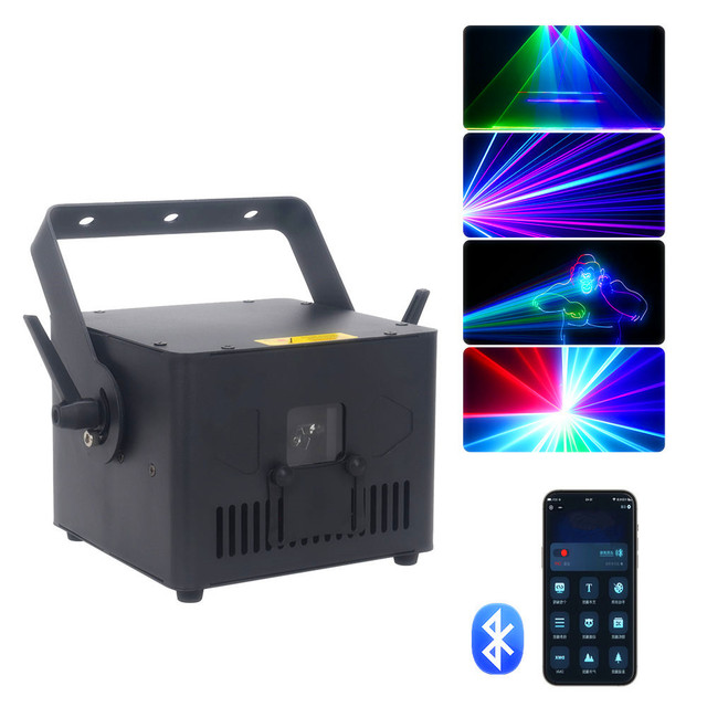 Lighting Show Bar Nightclub Eye-catching Visuals 3W Laser Light Full-color Animated Patterns RGB Scattering DMX512 Control 20K