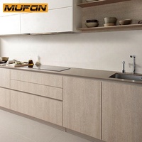 Ensemble de meubles de cuisine en chêne blanc, design en bois, rangement avec tiroirs, fabrication d'armoires de cuisine, prêt à assembler