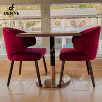 Ensemble de meubles de restaurant commercial moderne sur mesure en marbre pour la restauration et l'hôtellerie, solution clé en main