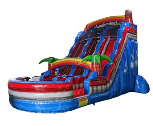 25ft trượt bơm hơi thương mại trượt bơm hơi khổng lồ Hồ bơi bơm hơi cho trẻ em với trượt cho sân sau - Product Image 2