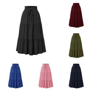 กระโปรงทรงเค้กสไตล์ยุโรปและอเมริกันหลากสี ขายส่ง เสื้อผ้า<span class=keywords><strong>ผู้หญิง</strong></span> กระโปรงทรงเค้กเรียบง่าย สไตล์ลำลอง - Product Image 5