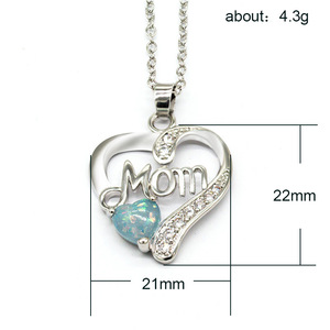 Collana con ciondolo a cuore per donna, gioielli semplici e alla moda, regalo per la mamma - Product Image 5