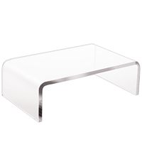 Support d'écran en acrylique transparent robuste pour bureau et domicile, support de moniteur en lucite, présentoir premium pour ordinateur