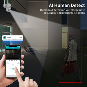 Cámara de Vigilancia WiFi Inalámbrica para Exteriores con Visión Nocturna a Color de 3MP H265, Impermeable, HD, WHD813, Seguimiento Automático de Movimiento, PTZ - Product Image 3