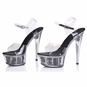 15 centimètres pôle dansant <span class=keywords><strong>lit</strong></span> exotique et sexy chaussures de sexe pour femme fétichisme chaussures de strip-teaseuse culte de la transparence de la femme - Product Image 2