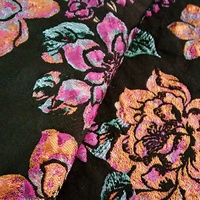 NAIS Haute qualité 100% polyester LUREX tissé personnaliser mode fil teint brocart tissus jacquard pour robe