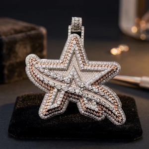 Premium Quality Moissanite Diamond Pendant Jewelry for <b>Men</b> and Women Brilliant Sparkling <b>Necklace</b> Accessory for Daily - Product Image 5