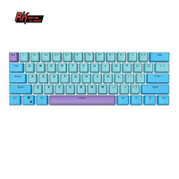 Royal Kludge Backlit RK RK61, Kapur Banyak Warna, Injeksi Arab Merah Jerman 3d, Doubleshot 61 Keycaps Anci Pbt