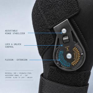 Attelle de genou pour chien OEM ODM, stabilisateur articulé réglable en néoprène respirant pour la laminité de la patte arrière post-opératoire - Product Image 3