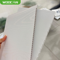 Panneau mural en PVC d'usine, imperméable, revêtement mural intérieur, panneau en PVC imitation bois pour hôtel, salle de bain, décoration de la maison