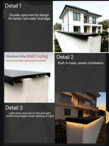 Revestimiento Decorativo para Muebles de Exterior, Revestimiento de Pared para Hoteles y Villas, Revestimiento de Cerca Moderno de Aluminio Duradero, Impermeable y Resistente a la Lluvia, 5 Años de Garantía - Product Image 5