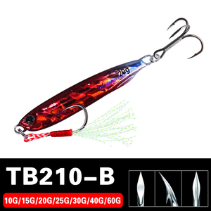 Esca da pesca in metallo per Jig 8 colori 10g -60g giapponese esca da pesca per trote spigole luminose di <span class=keywords><strong>tipo</strong></span> lungo - Product Image 5