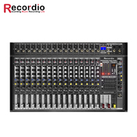 Console de mixage GAX-PMX16 avec alimentation fantôme +48V, 2000W, 16 effets DSP, Bluetooth, USB, lecture et enregistrement sur ordinateur