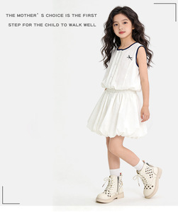 Stivaletti da <span class=keywords><strong>bambina</strong></span> Primavera 2026 Nuovi, in rete e PU, con suola in <span class=keywords><strong>gomma</strong></span>, sottili e traforati, alla moda - Product Image 6