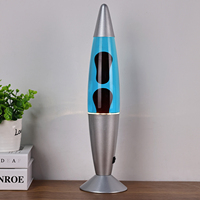 Lampe à lave LED bleu clair avec interrupteur, nouvelle conception, tension de sécurité inférieure, mouvement personnalisé, effet magique