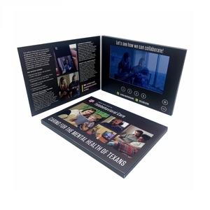 Pantalla LCD personalizada Componentes del reproductor de tarjetas de vídeo Tarjeta de vídeo Módulo de folleto de vídeo - Product Image 1