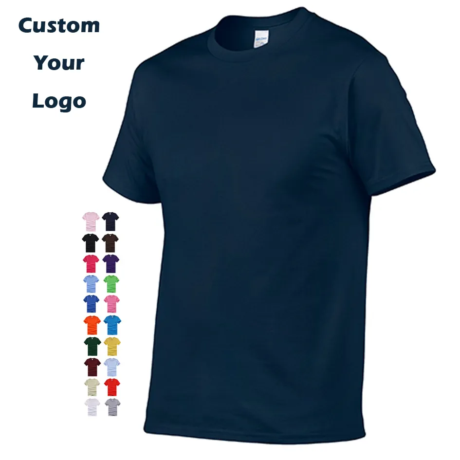 Camiseta lisa 2022 de algodón para hombre, camisa de gran tamaño con impresión de logotipo personalizado, suave, de talla grande, venta al por mayor, verano, 100%