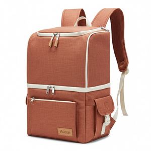 Custom Logo 22L Waterproof Insulated Polyester Fashion <b>Cooler</b> <b>Backpack</b> OEM Thermal Lunch Bag - Product Image 2