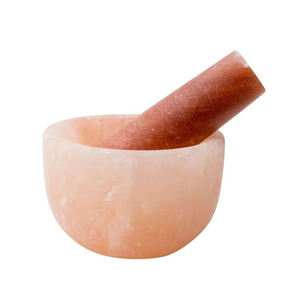 Nuevo Mortero y Maja de Sal del Himalaya Natural 2025, con Tacto Real para Moler Especias, Hierbas y Condimentos, Pakistán - Product Image 5