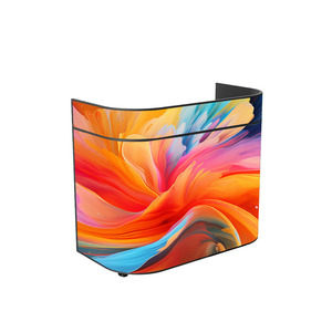 Cabine de <span class=keywords><strong>DJ</strong></span> <span class=keywords><strong>pas</strong></span> chère 1,86 mm, table de <span class=keywords><strong>DJ</strong></span> pour publicité intérieure/extérieure, module flexible, écran LED portable pour mariage - Product Image 2