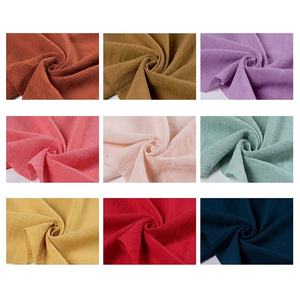 OEKO TEX 100 stock lote muestra gratis en tela de impresión digital de bambú de algodón de lino teñido liso para servilletas de lino de ropa - Product Image 4