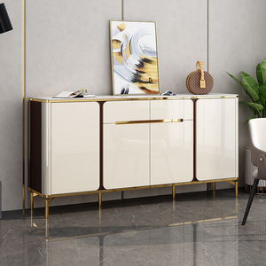 <span class=keywords><strong>Buffet</strong></span> de luxe de haute qualité style ferme, avec plateau en marbre et quincaillerie dorée, couleur personnalisable, mobilier de salle à manger, salle de bain moderne - Product Image 2