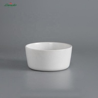 En stock usine, prix de gros, 16-20 pièces, service de vaisselle en grès blanc mat à bord vertical pour restaurant