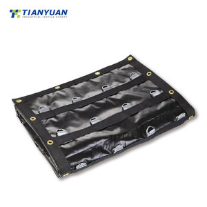 Telo in Acciaio per Macchinari 16 X 30 Piedi con Bordi Rinforzati e 2 File di Anelli a D - Product Image 2