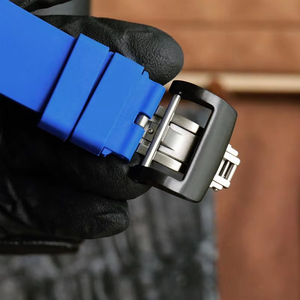 Mens Luxury Carbon Fiber Blue Rubber Strap <b>Skeleton</b> Tourbillon Business and Casual Water Resistant <b>Automatic</b> Mechanical <b>Watch</b> - Product Image 6