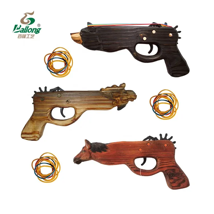 Pistola de juguete de madera con forma de animal, CE y CPSIA, proveedor verificado, gran oferta