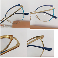 Lunettes de soleil anti-radiation pour femmes, design œil de chat, 2-en-1, verres photochromiques, métal doré, protection contre la lumière bleue et les reflets