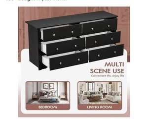 Meubles de <span class=keywords><strong>chambre</strong></span> à coucher larges <span class=keywords><strong>Commode</strong></span> en <span class=keywords><strong>bois</strong></span> clair noir de grande capacité pour adultes à la maison - Product Image 6