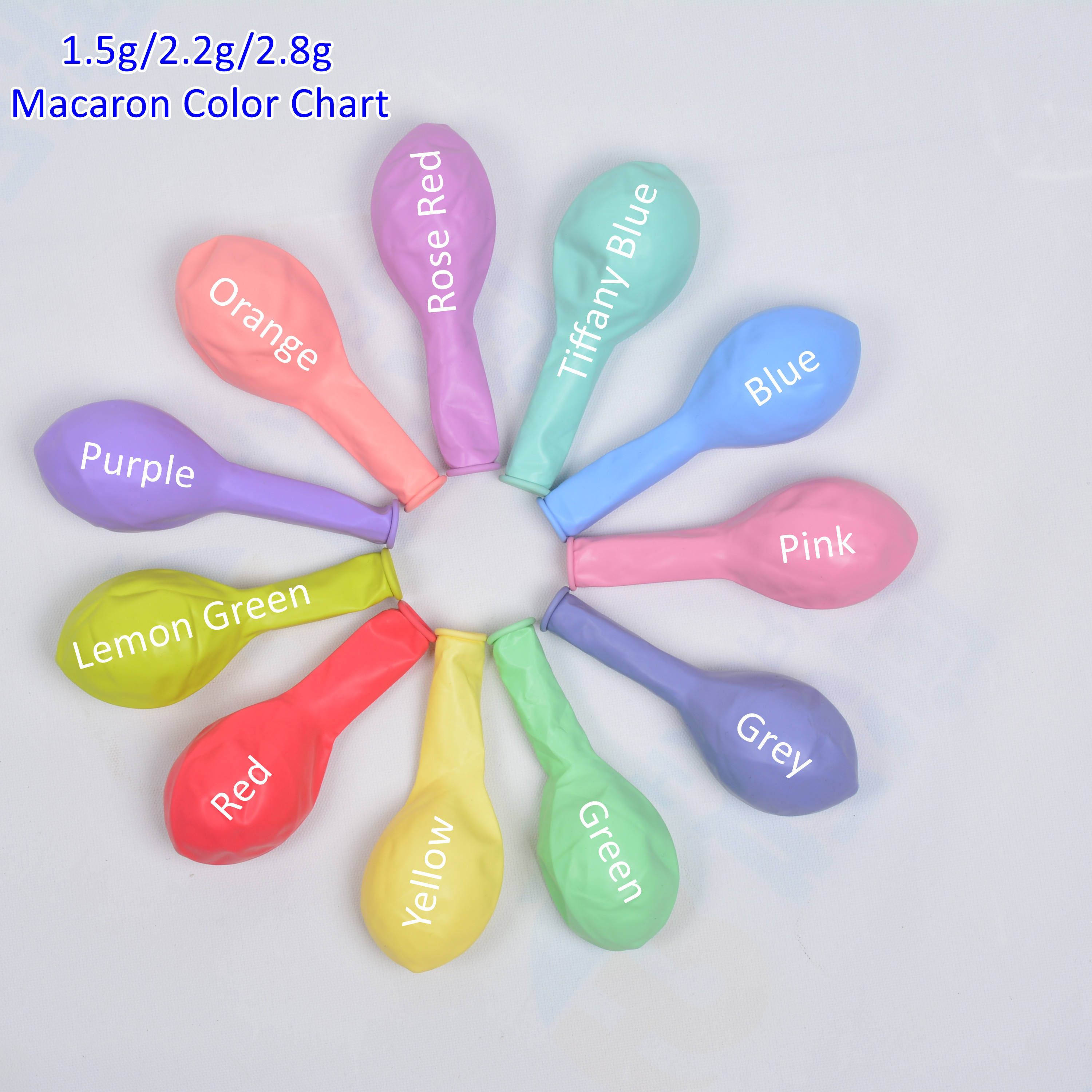 all colors are available  for 5,10,12,18 and 36inch