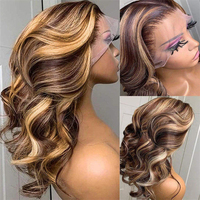 Perruque Bob brésilienne en cheveux humains naturels vierges, double épaisseur, sans colle, transparente HD intégrale, pour perruques frontales, noire, vente en gros