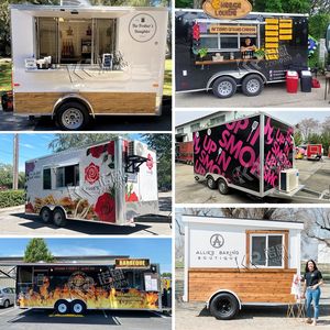 Carrito de Comida de Madera 2025, Camión de Comida a Gas, Remolque de Concesión de Estados Unidos con Parrilla para Barbacoa, Remolque de Catering en Venta - Product Image 4