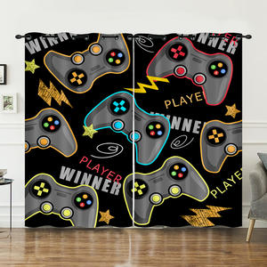 Dernière collection de manettes de jeu imprimées en 3D, <span class=keywords><strong>rideaux</strong></span> modernes personnalisables en polyester pour enfants et adultes, occultants, pour <span class=keywords><strong>chambre</strong></span> à coucher et salon - Product Image 6