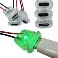 Hot Selling Transparent Typ C 2PIN Wasserdichte Steckdose für Haushalts geräte mit Licht